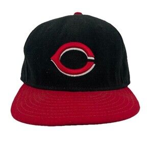 Cincinnati Reds New Era 59Fifty Fitted Size 7 1/8 Red Black MLB Baseball Cap Hat